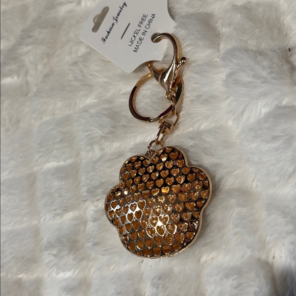 Sparkly Paw Print Keychain/Bag Charm - Picture 2 of 3